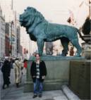 In front of the Art Institute of Chicago 1996